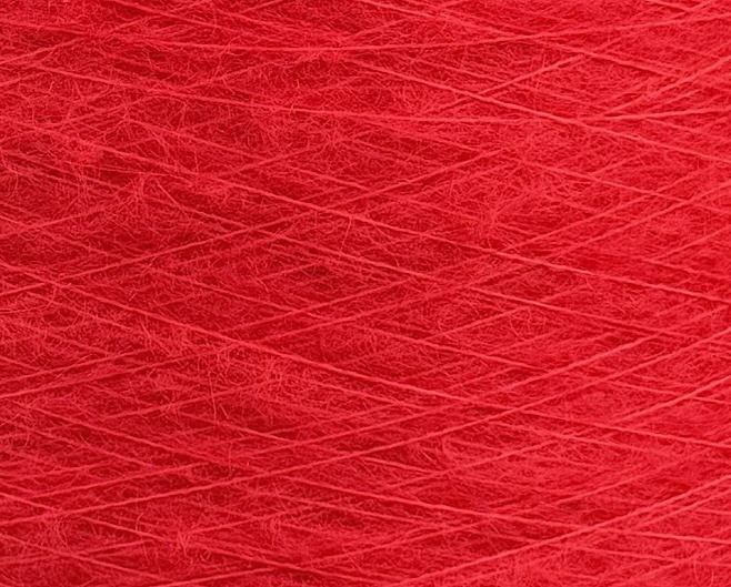 Kid Mohair mit Nylon 1500 m / 100 g – Outlet – Leuchtend Rot